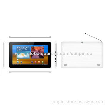 DTV 10.1-inch Tablet PC with AMLOGIC8726-Mx Dual Core Cortex A9 1.6GHz Dual Camera and 1280x800P